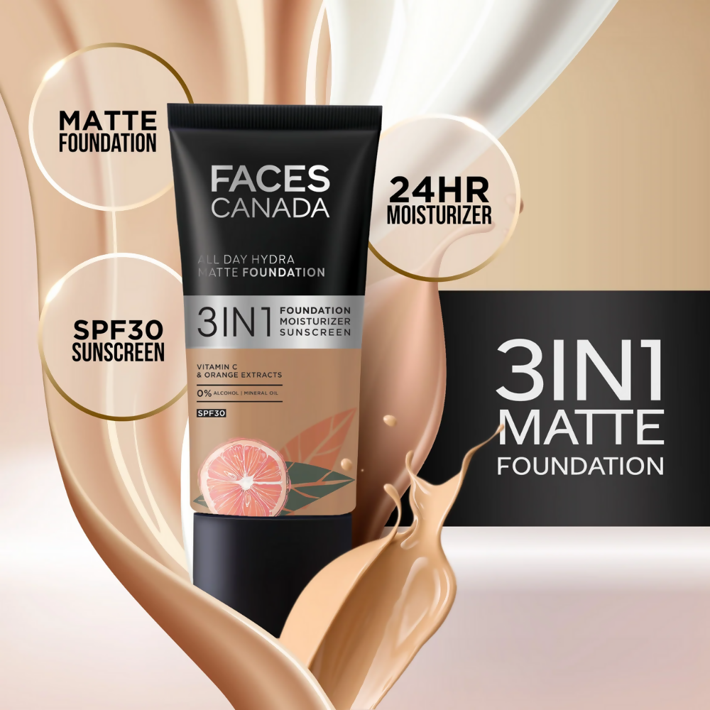 Faces Canada All In One Foundation with SPF 30 - Warm Sand 042