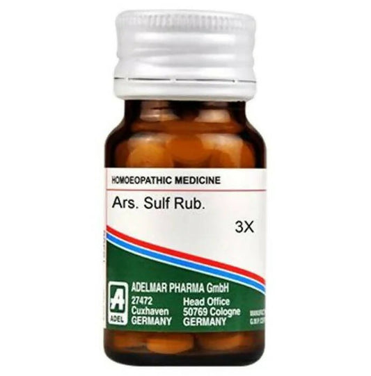 Adel Homeopathy Ars. Sulf Rub. 3X Tablets - Grab2buy