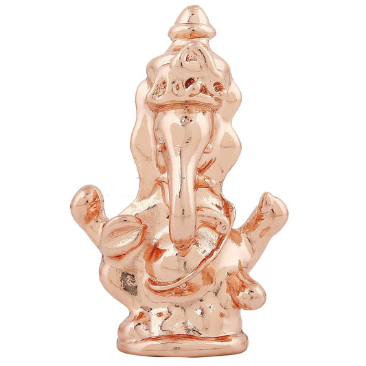 Estele Pink/Rose Gold-Polished Spiritual Lord Ganesha Idol for Gifts & HouseWarming/Home/Office Decors Estele Accessories