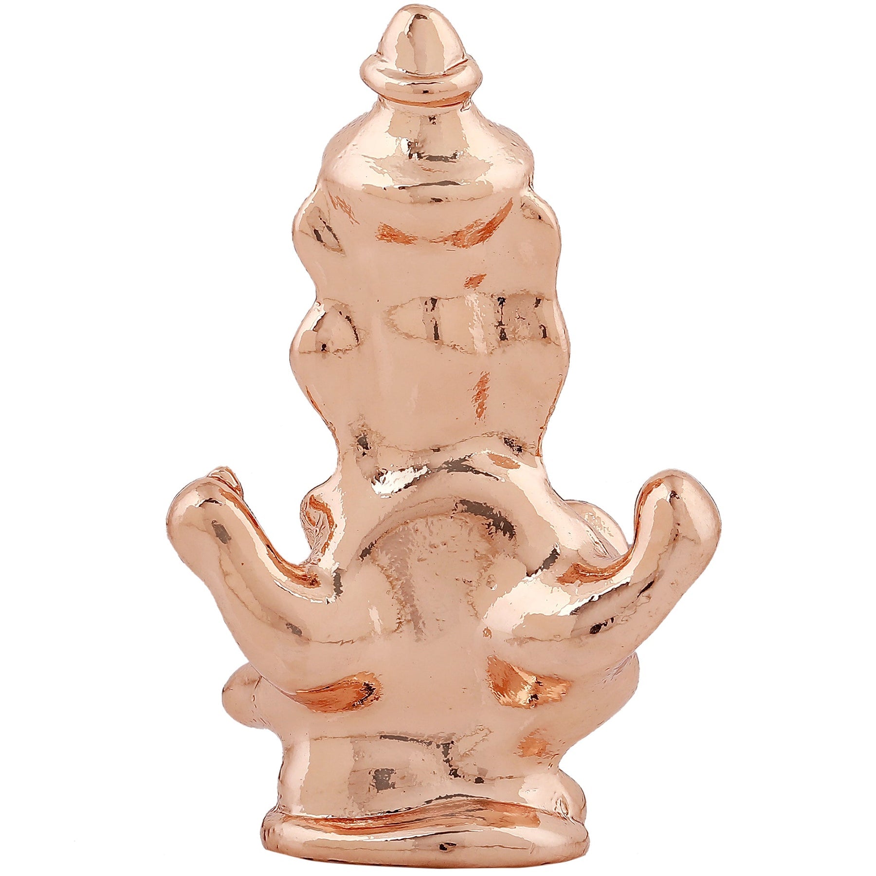 Estele Pink/Rose Gold-Polished Spiritual Lord Ganesha Idol for Gifts & HouseWarming/Home/Office Decors 