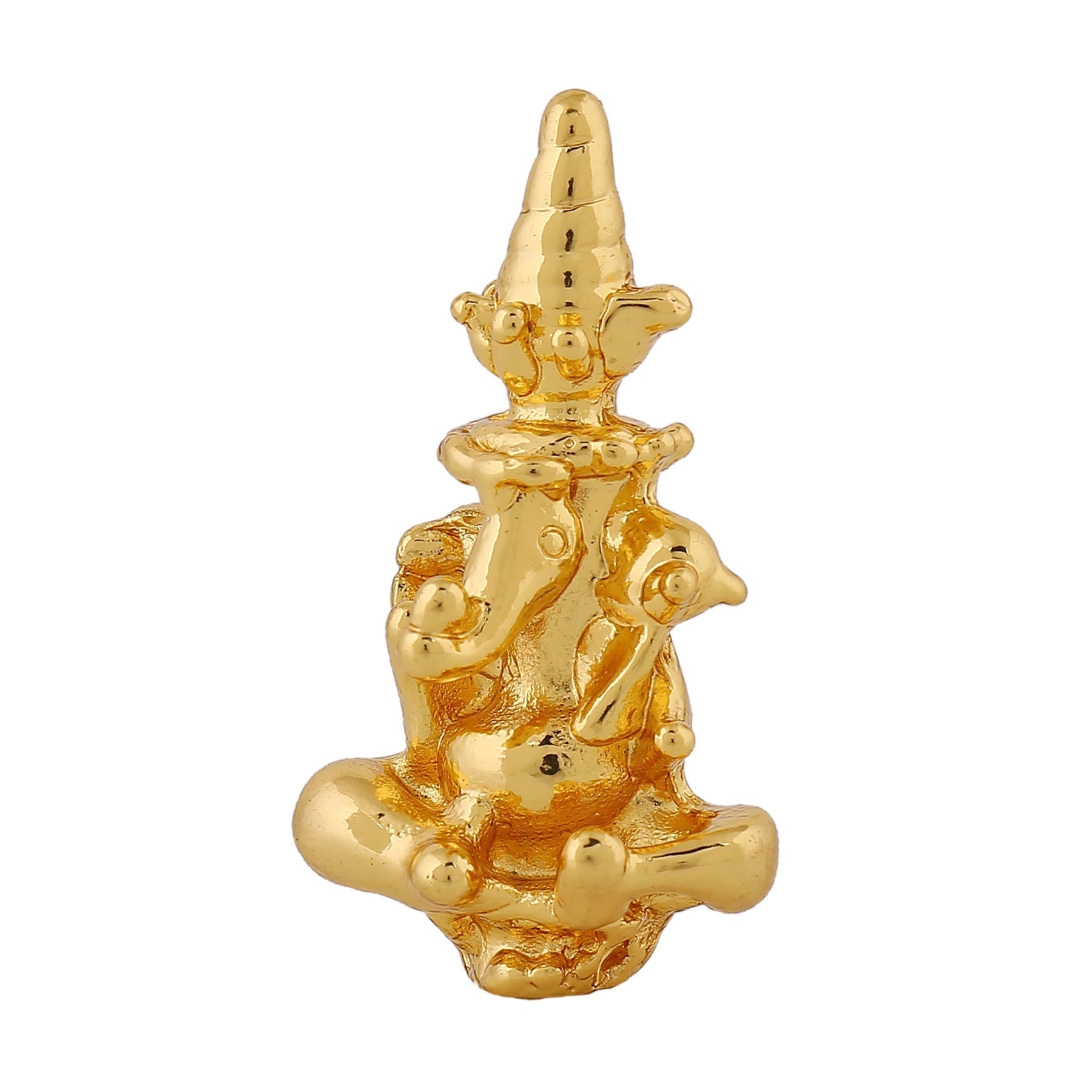 Estele Gold-Polished Spiritual Lord Divine Ganesha Idol for Gifts & HouseWarming/Home/Office Decors 