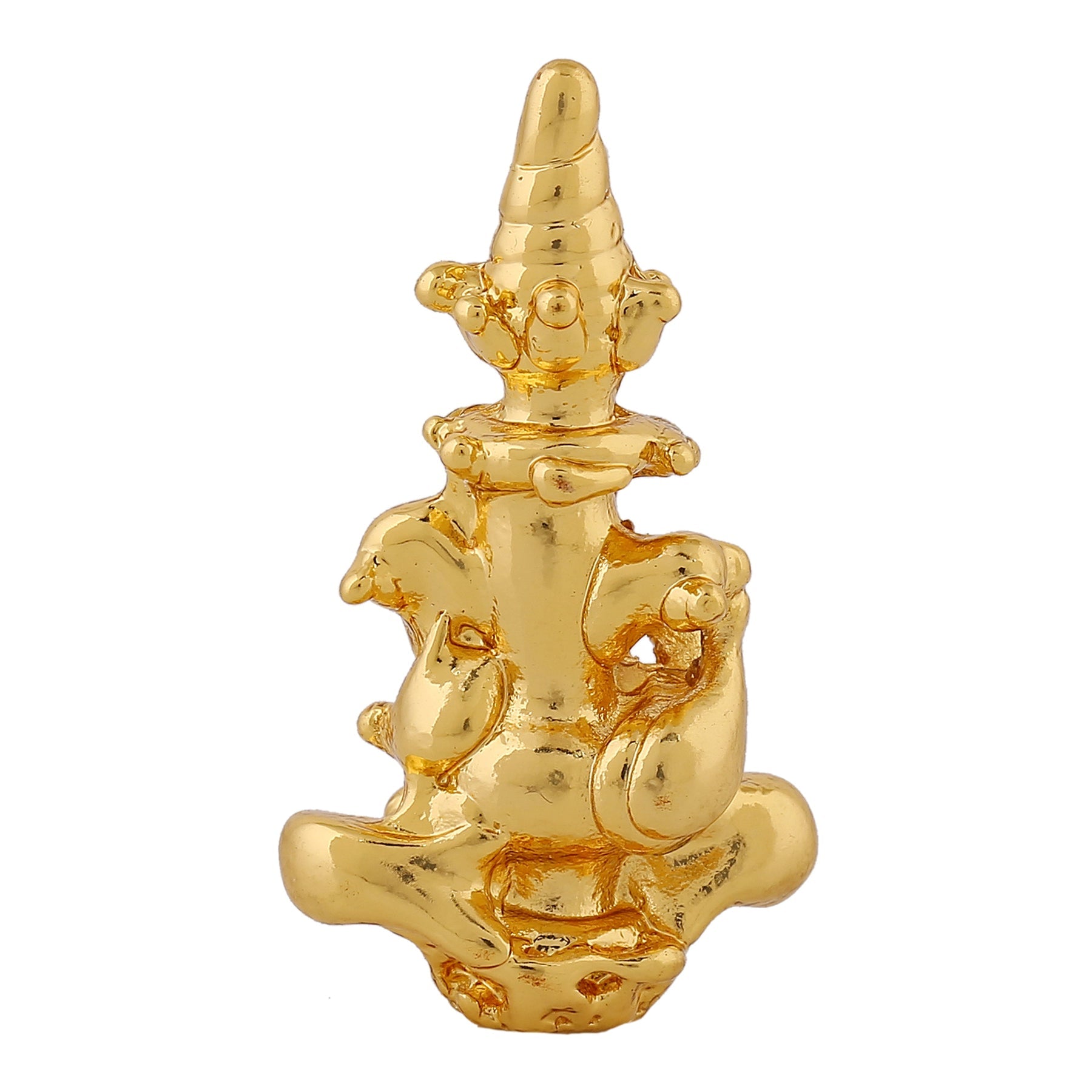 Estele Gold-Polished Spiritual Lord Divine Ganesha Idol for Gifts & HouseWarming/Home/Office Decors 