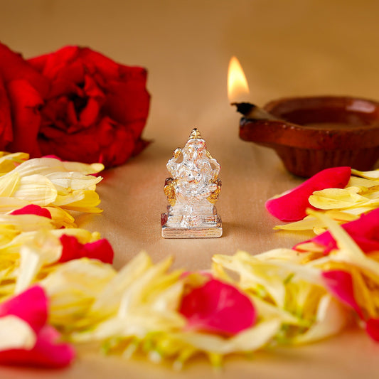 Estele Gold-Polished God of beginnings Lord Ganesha Idol for Gifts & HouseWarming/Home/Office Decors Estele Accessories