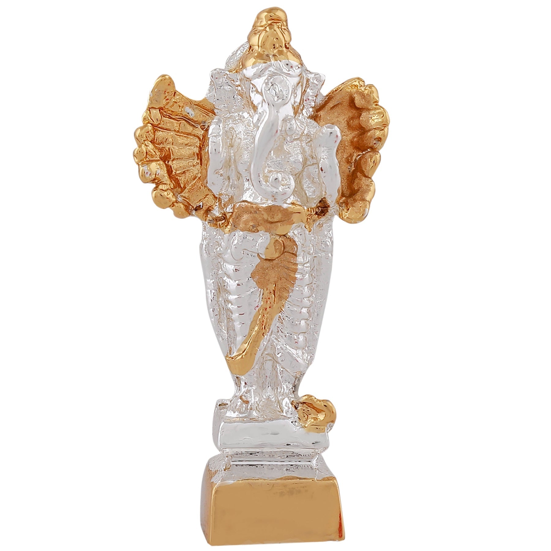 Estele Gold-Polished Spiritual Lord Standing Ganesha Idol for Gifts & HouseWarming/Home/Office Decors 