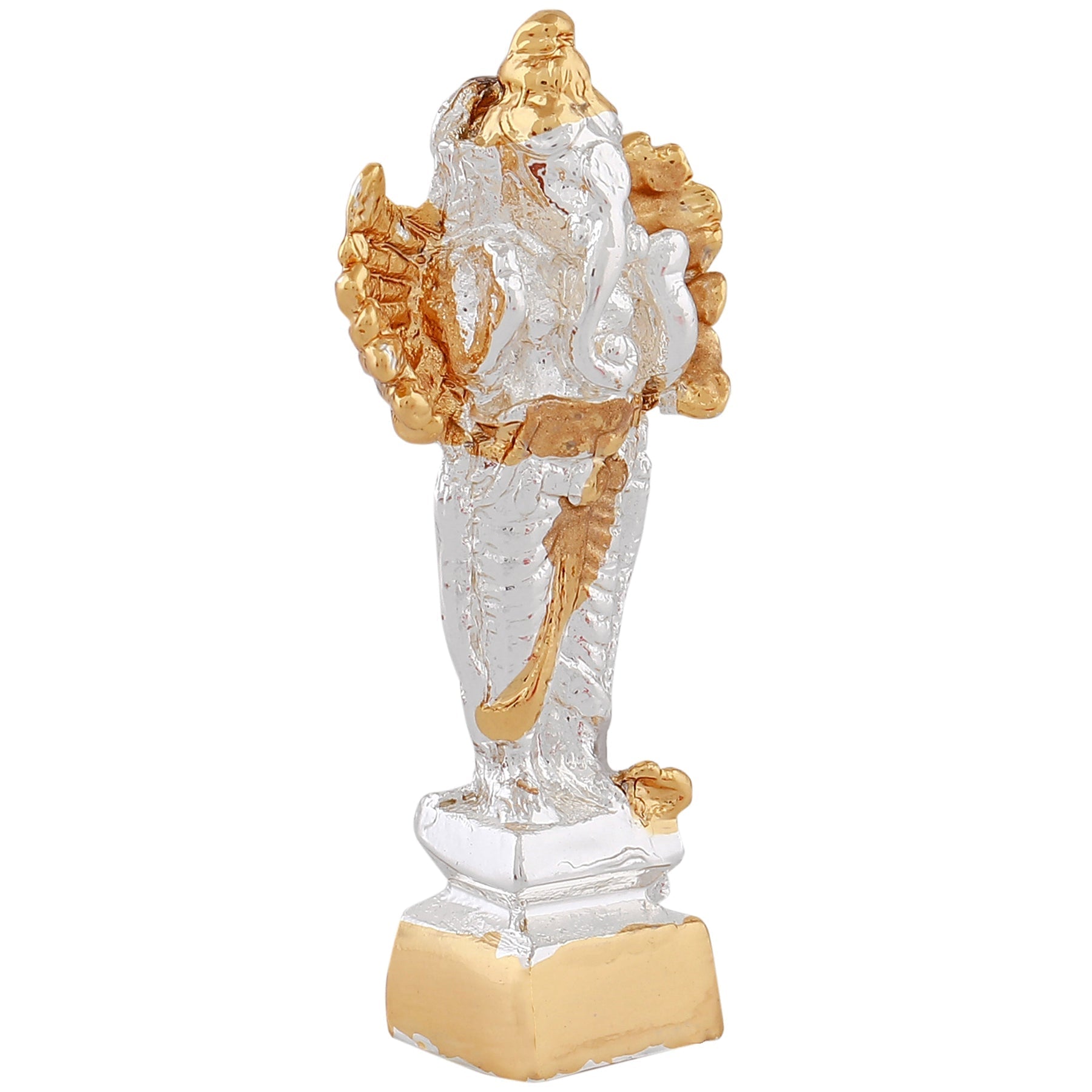 Estele Gold-Polished Spiritual Lord Standing Ganesha Idol for Gifts & HouseWarming/Home/Office Decors 