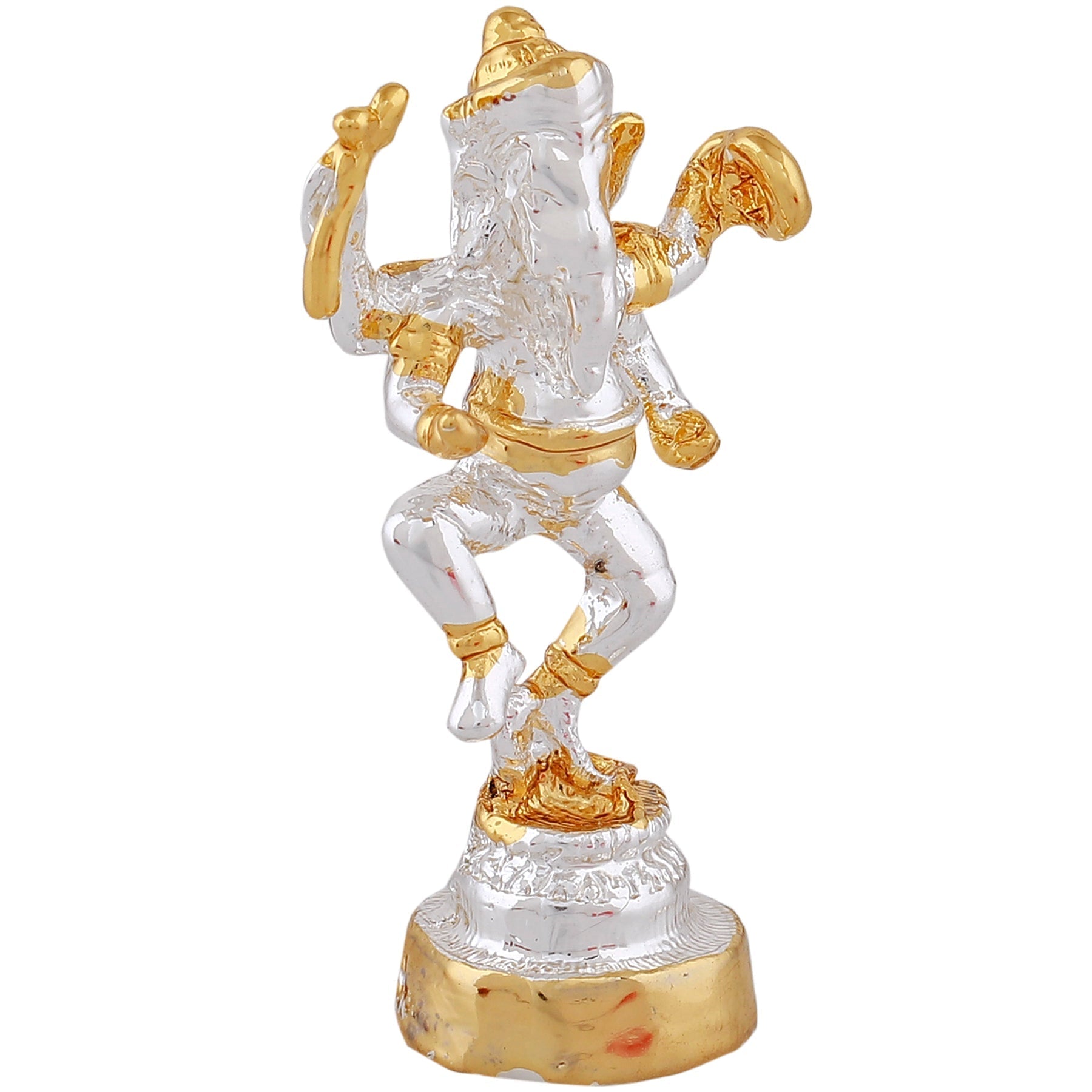 Estele Gold-Polished Spiritual Lord Ganesh Idol with standing position for Gifts & HouseWarming/Home/Office Decors Estele Accessories