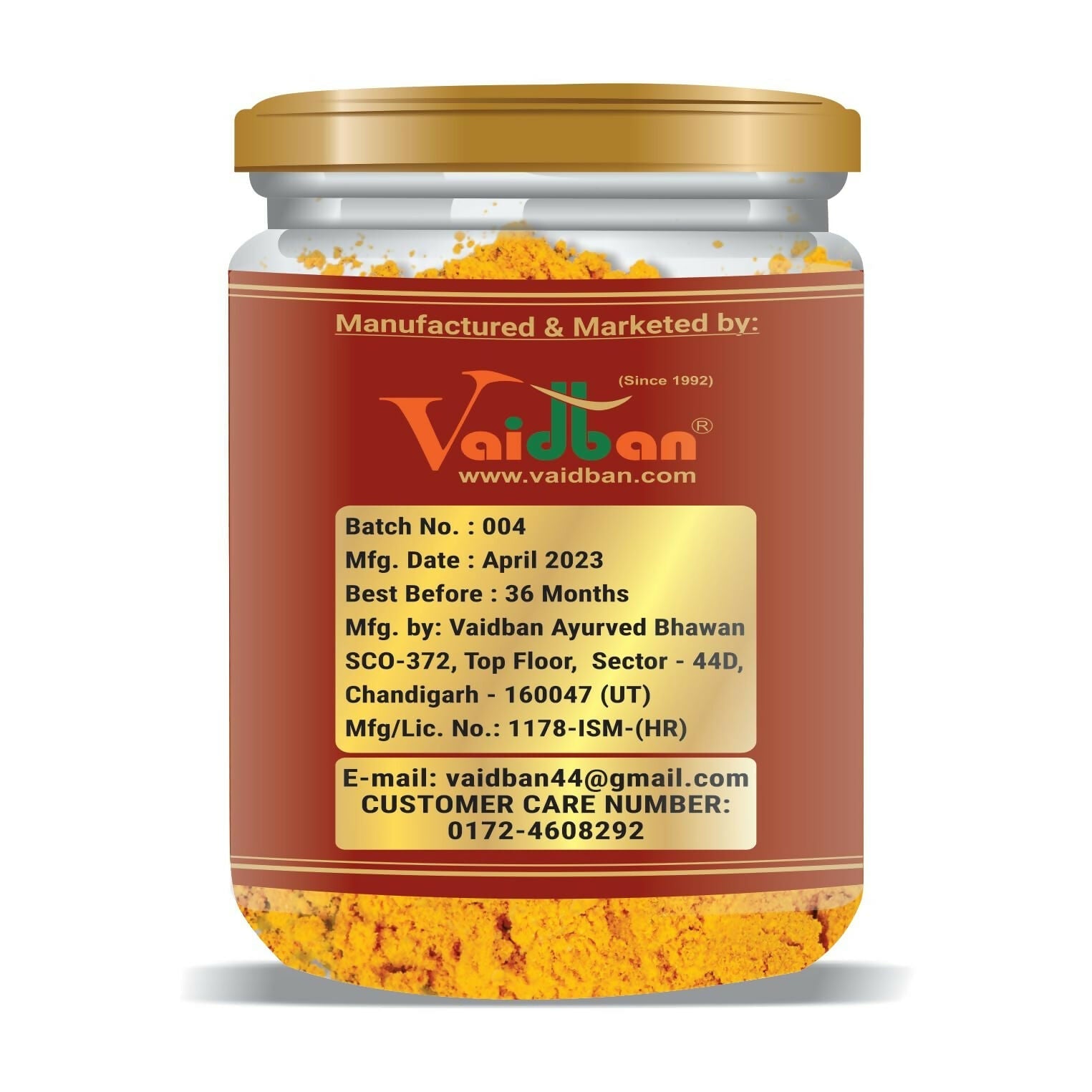 Vaidban Pancham Haldi (Organic Haldi Powder) 
