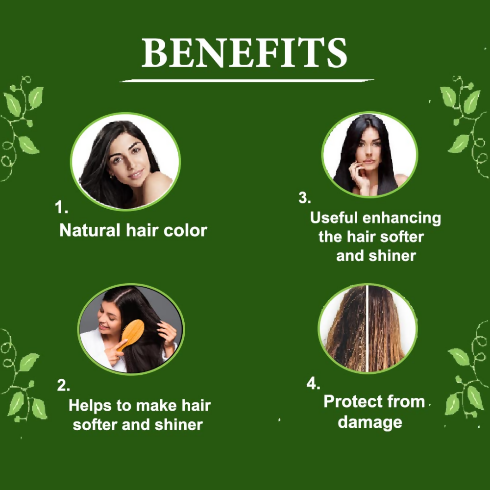 VedicAyurveda Natural Color Black Hair Kit  Grab2Buy VedicAyurveda Grab2Buy