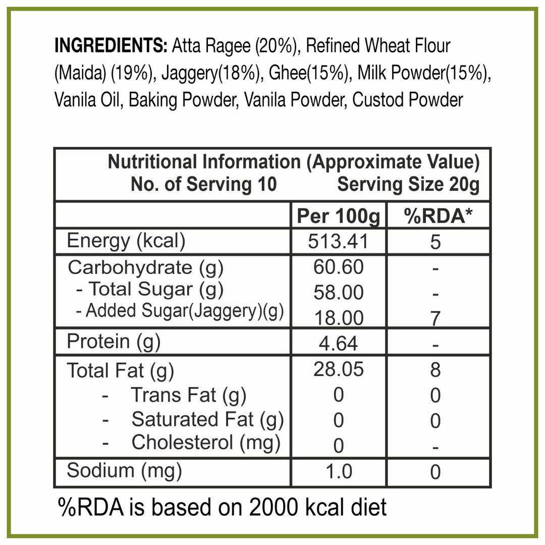 Dhampur Green Gur Ragi Cake Rusk - Grab2buy