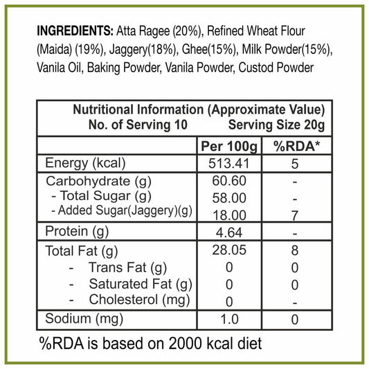 Dhampur Green Gur Ragi Cake Rusk - Grab2buy