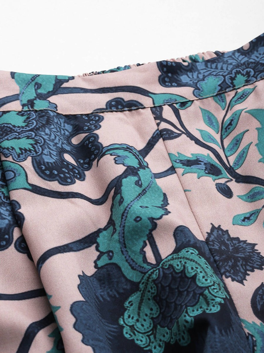 Ahalyaa Women's Traditional Wear Co-ods - Tan