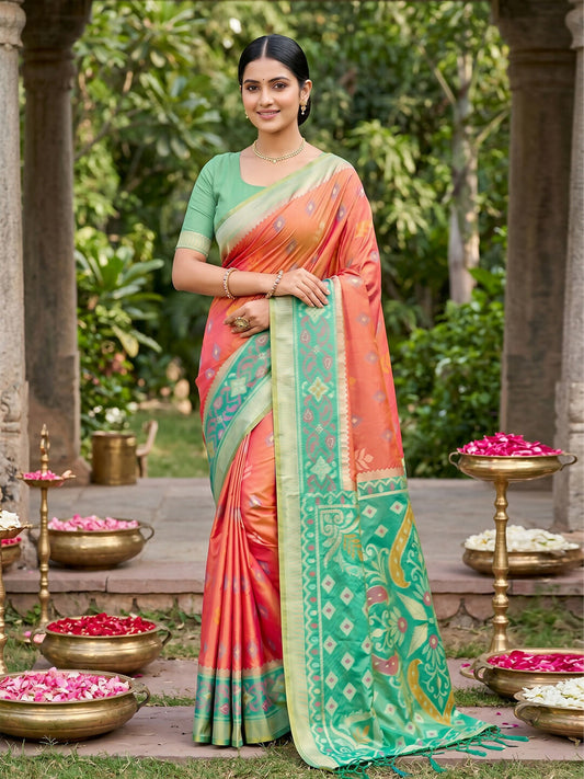 Shree Shyam Fashion Mustard Soft Silk Saree