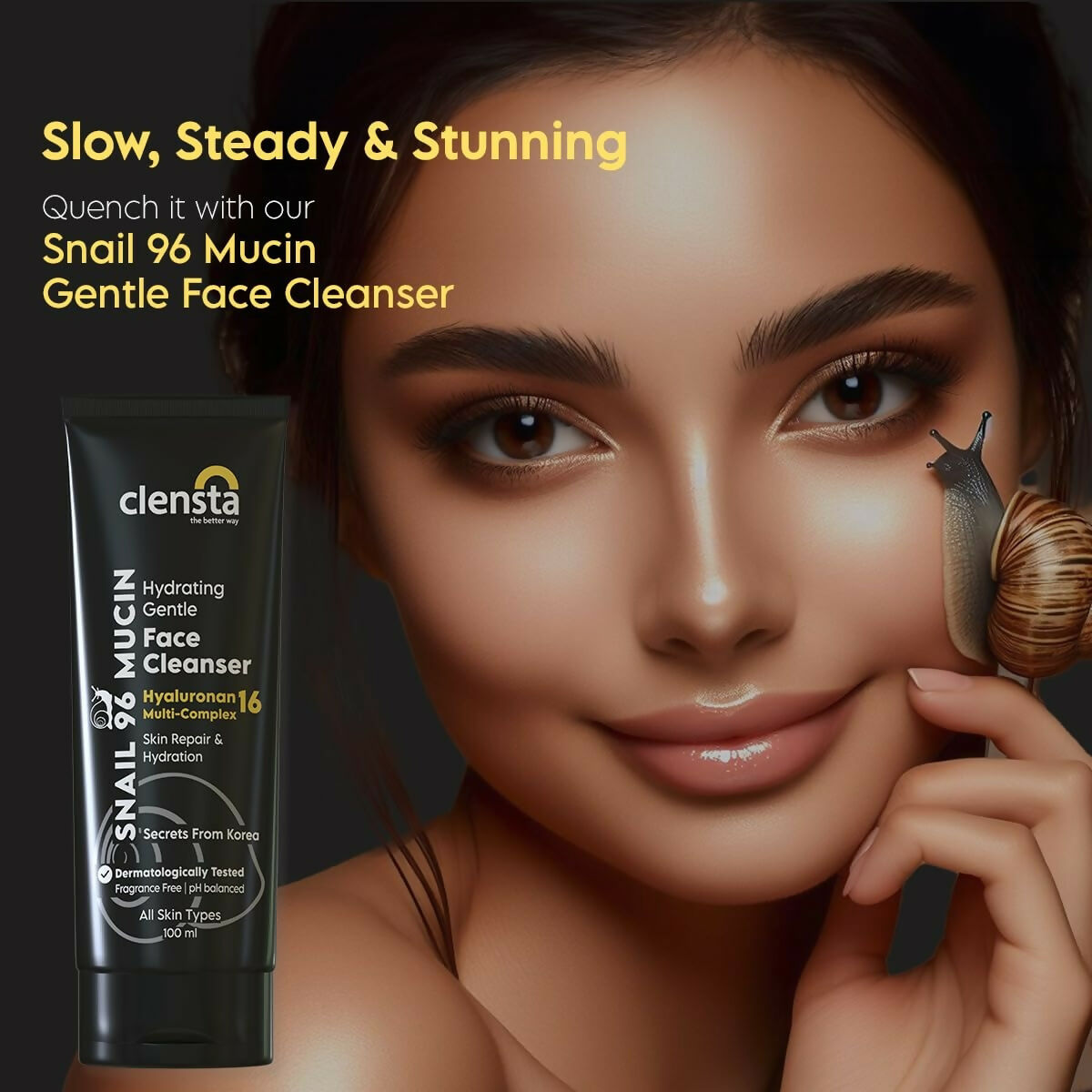 Clensta Snail 96 Mucin Skin Repair Gentle Face Cleanser 