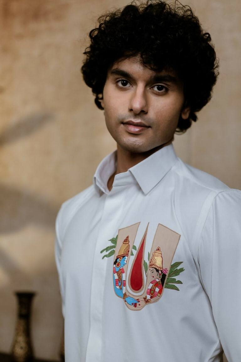 4Way White Chitra Srinivasa Shirt By Hilo Design 