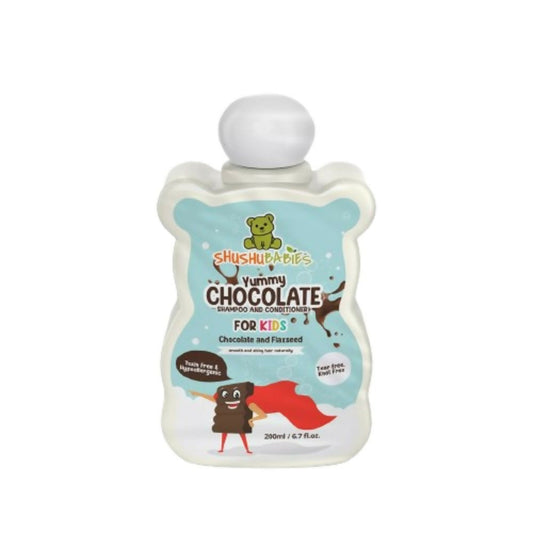 ShuShu Babies Yummy Chocolate Shampoo & conditioner with Flaxseed For kids (under 4-12 Years) - Grab2buy