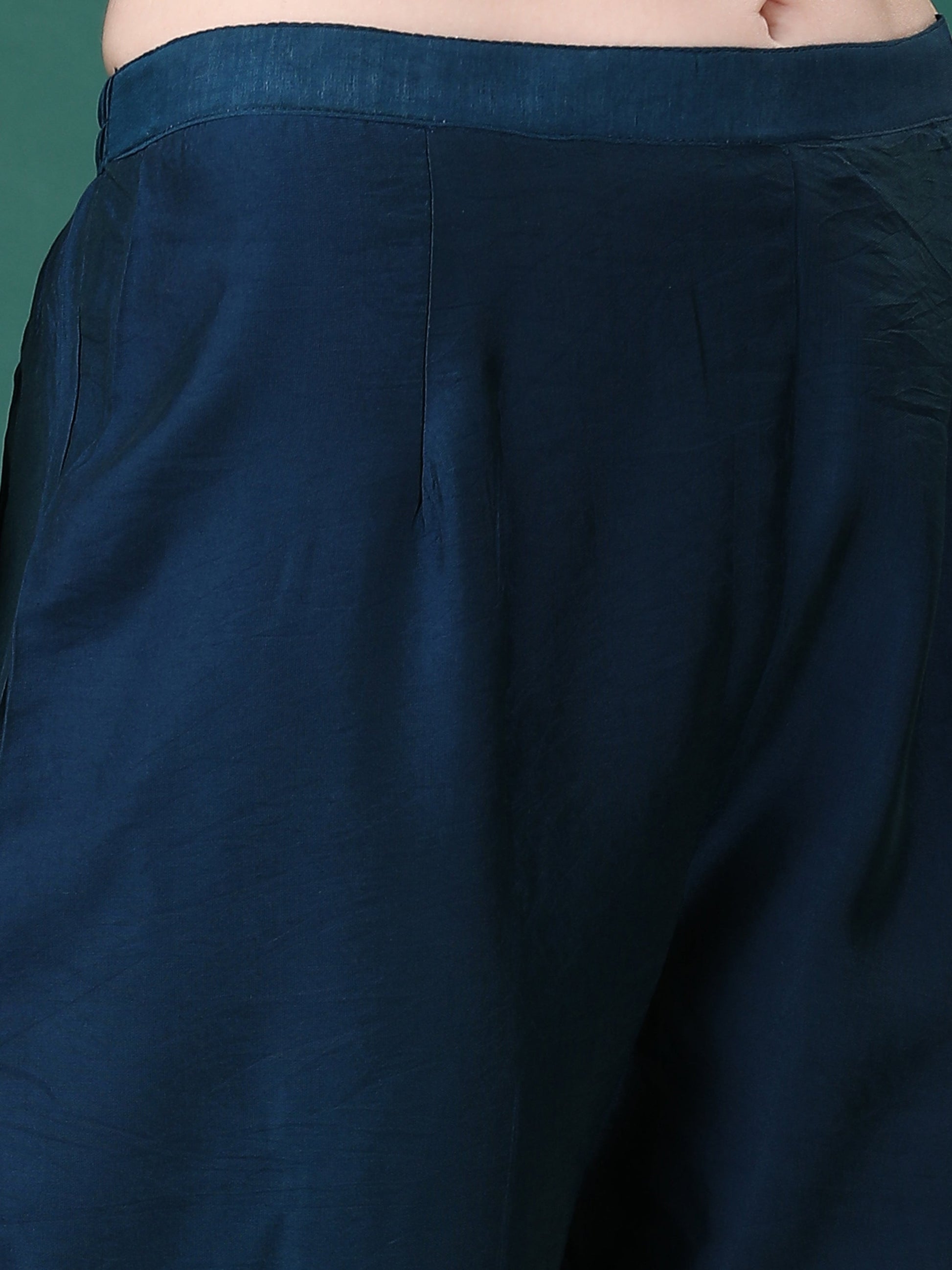 Hand Embroidered Kurta With Pant & Dupatta, Multicolor - Hiral Fashion