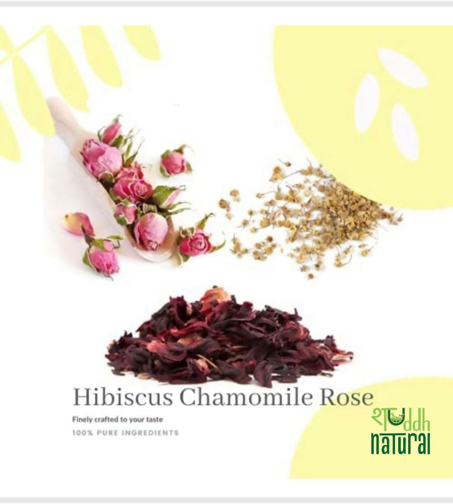 Shuddh Natural Calming Stress Relief Inside-Out Detox Shaanti Floral Tisane 
