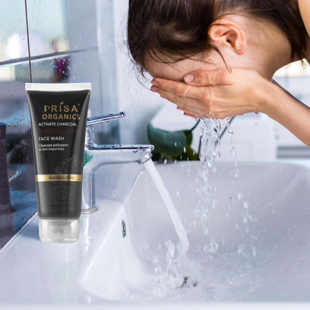 Prisa Organics Activated Charcoal Purifying Face Wash - Grab2buy