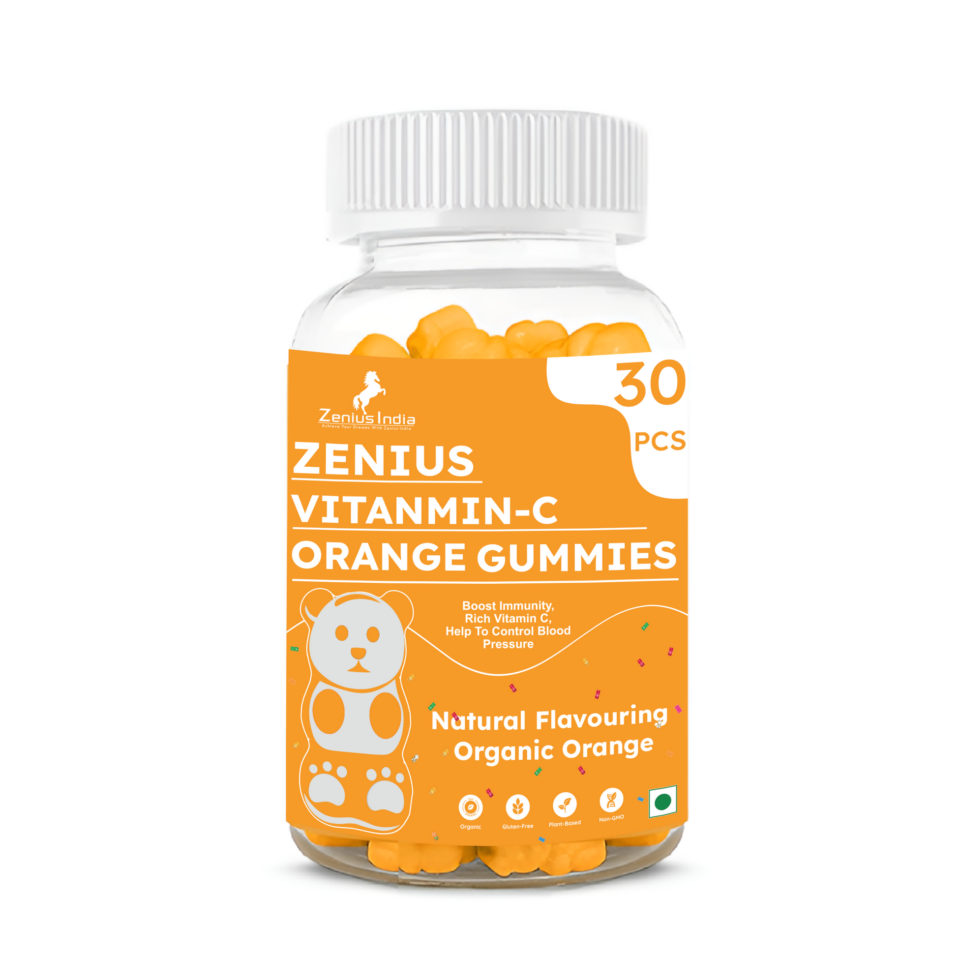 Zenius Vitamin C Orange Gummies for Skin and Hair Health  Grab2Buy Zenius Grab2Buy