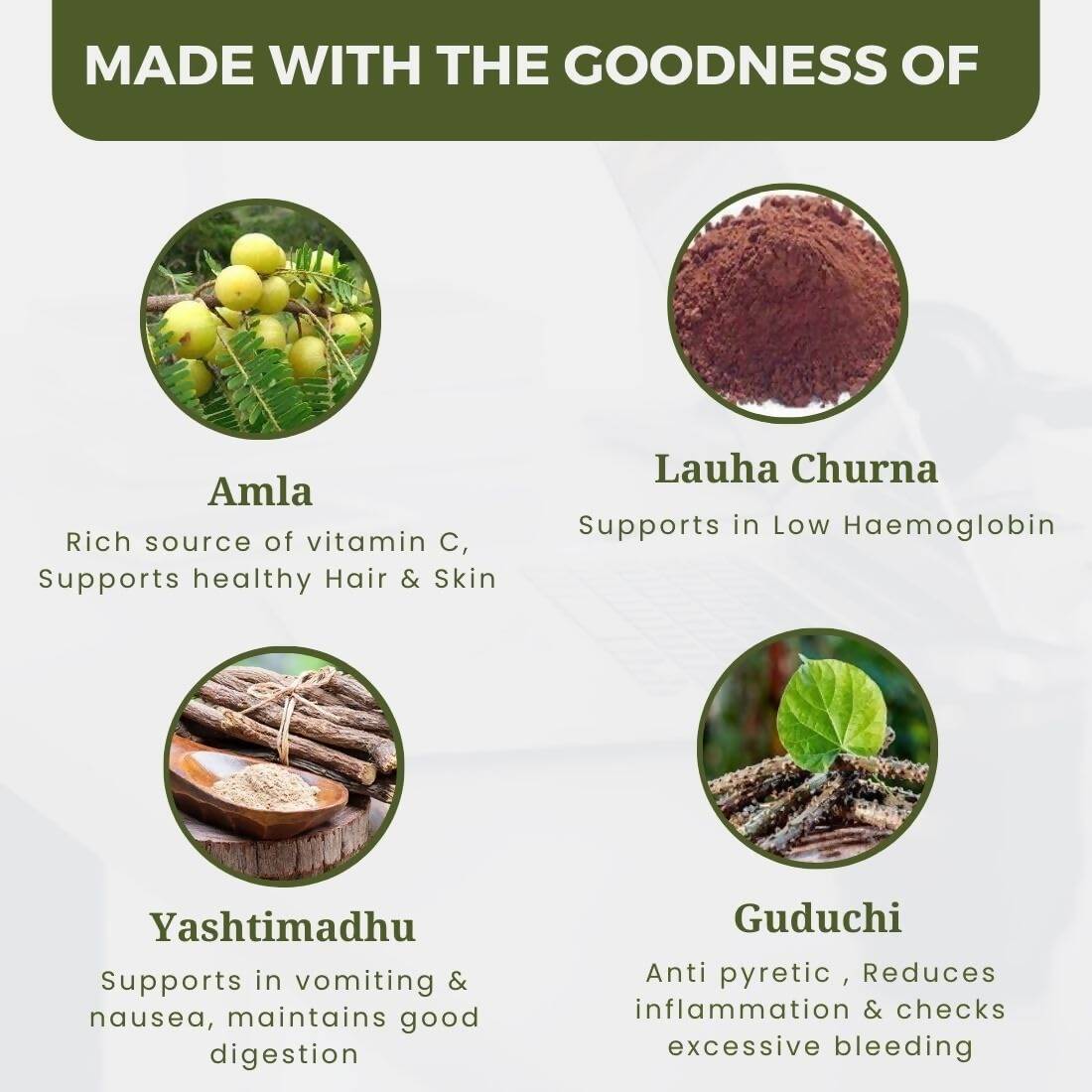 Uma Ayurveda Dhatri Lauha Tablets 