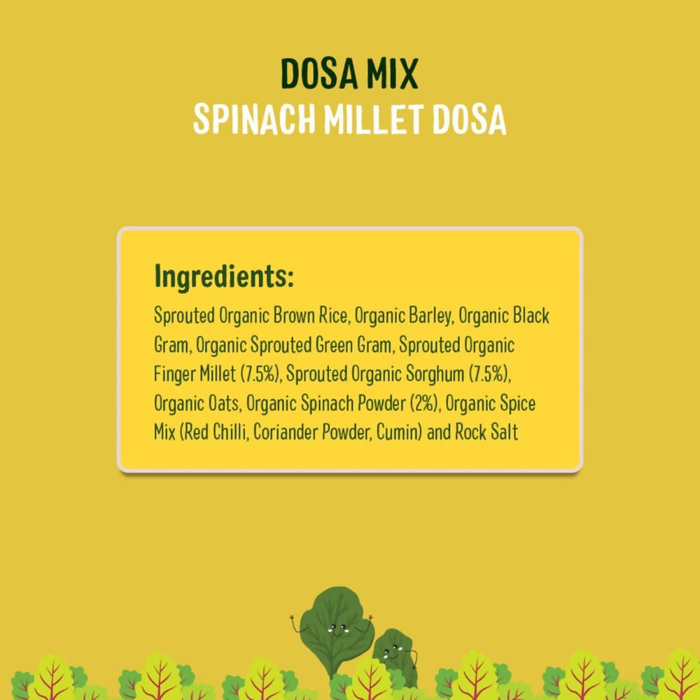 Timios Organic Millet Spinach Dosa Mix  Grab2Buy Timios Grab2Buy