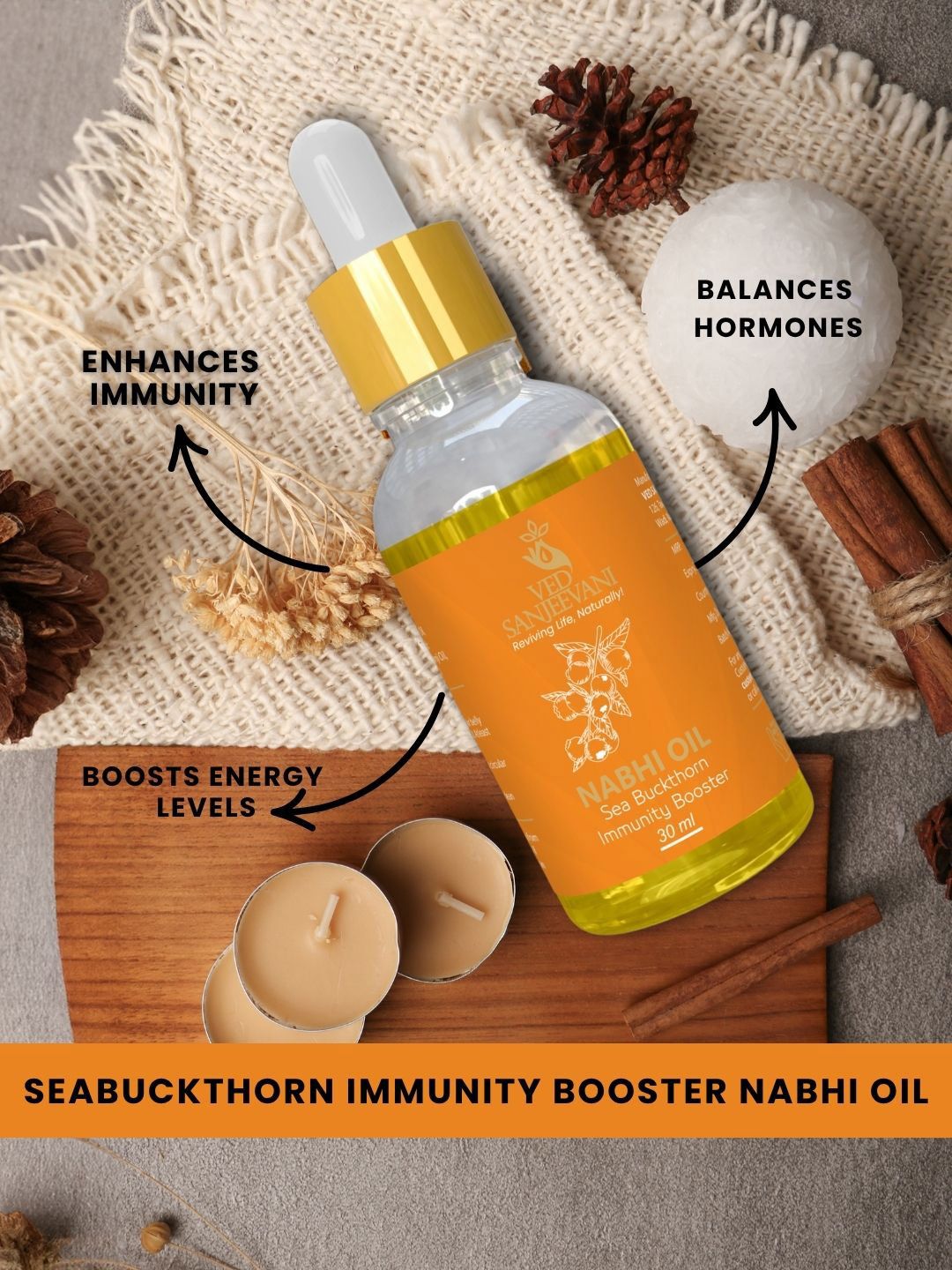 Ved Sanjeevani Seabuckthorn Nabhi Oil  Grab2Buy Ved Sanjeevani Grab2Buy