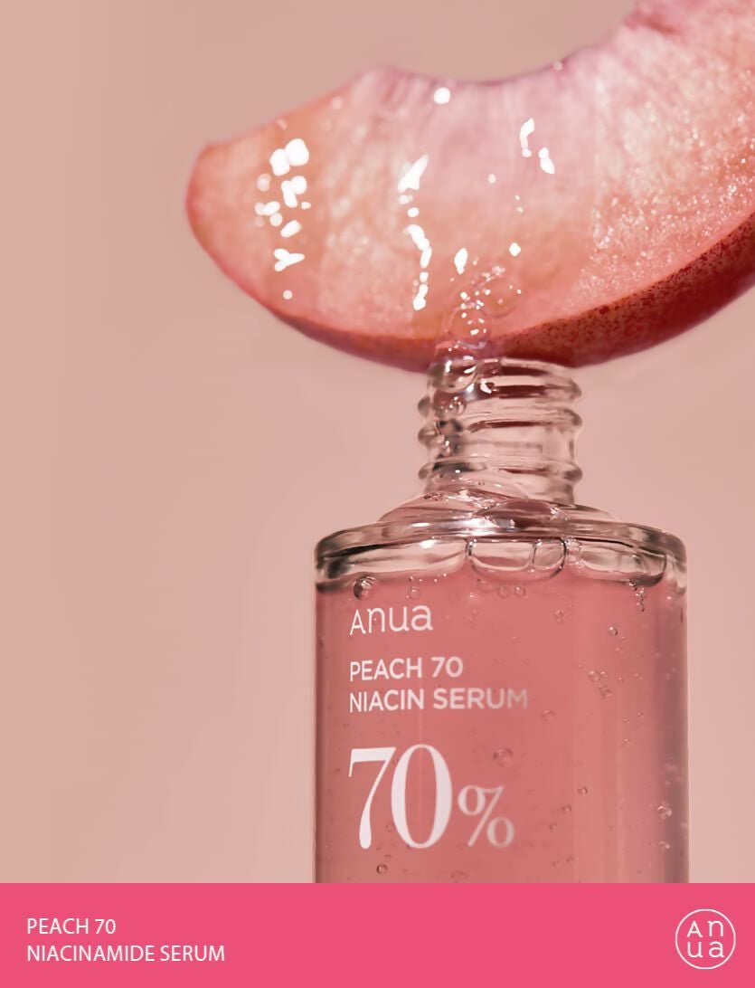 Anua Peach 70% Niacinamide Serum Brightening Hydrating Face Serum, Reducing Melanine Daily Clean Beauty - Korean Skincare  Grab2Buy Anua Grab2Buy