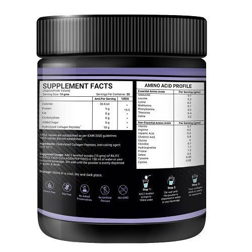 Inlife Hydrolyzed Type 1 & 3 Collagen Peptides Powder 