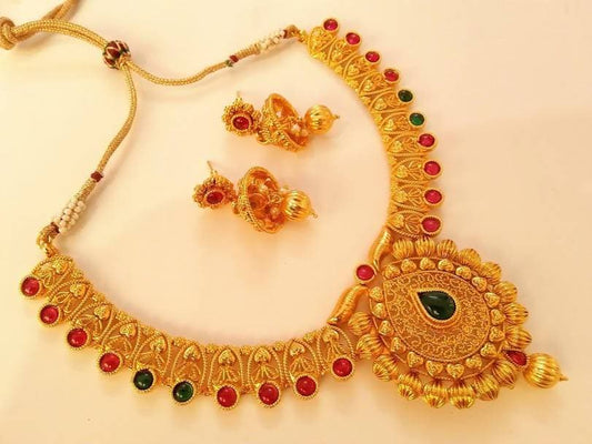 Multicolor Kemp Bridal Necklace Set