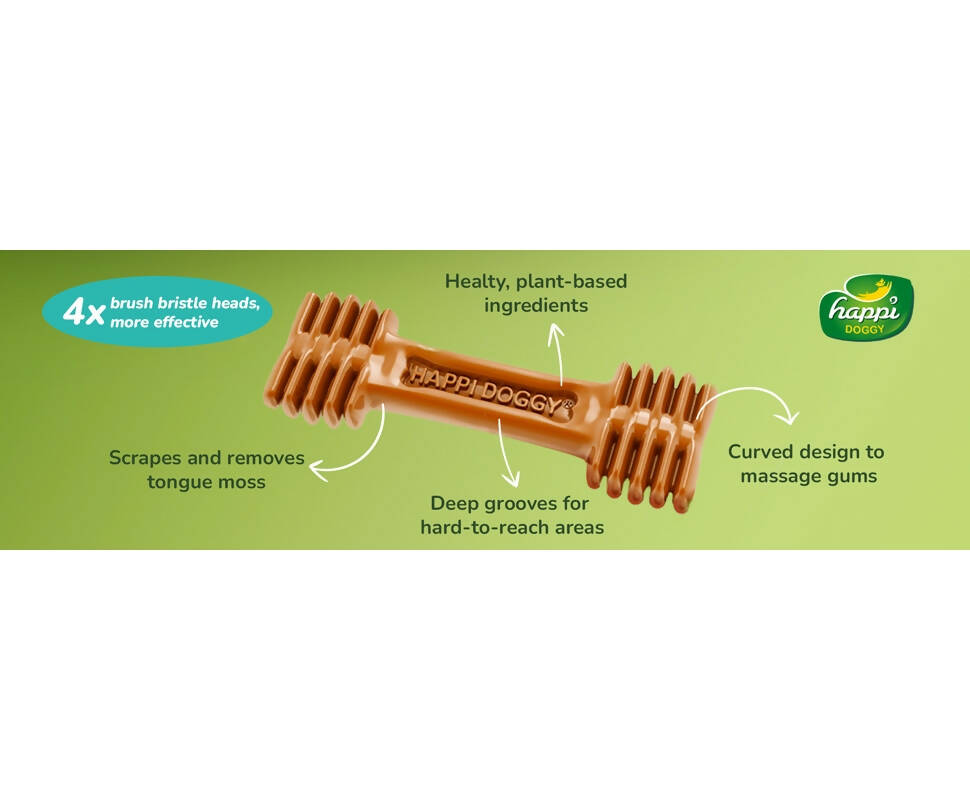 Happi Doggy Dental Chew Care Hip & Joint Support Rosehip & Okra 