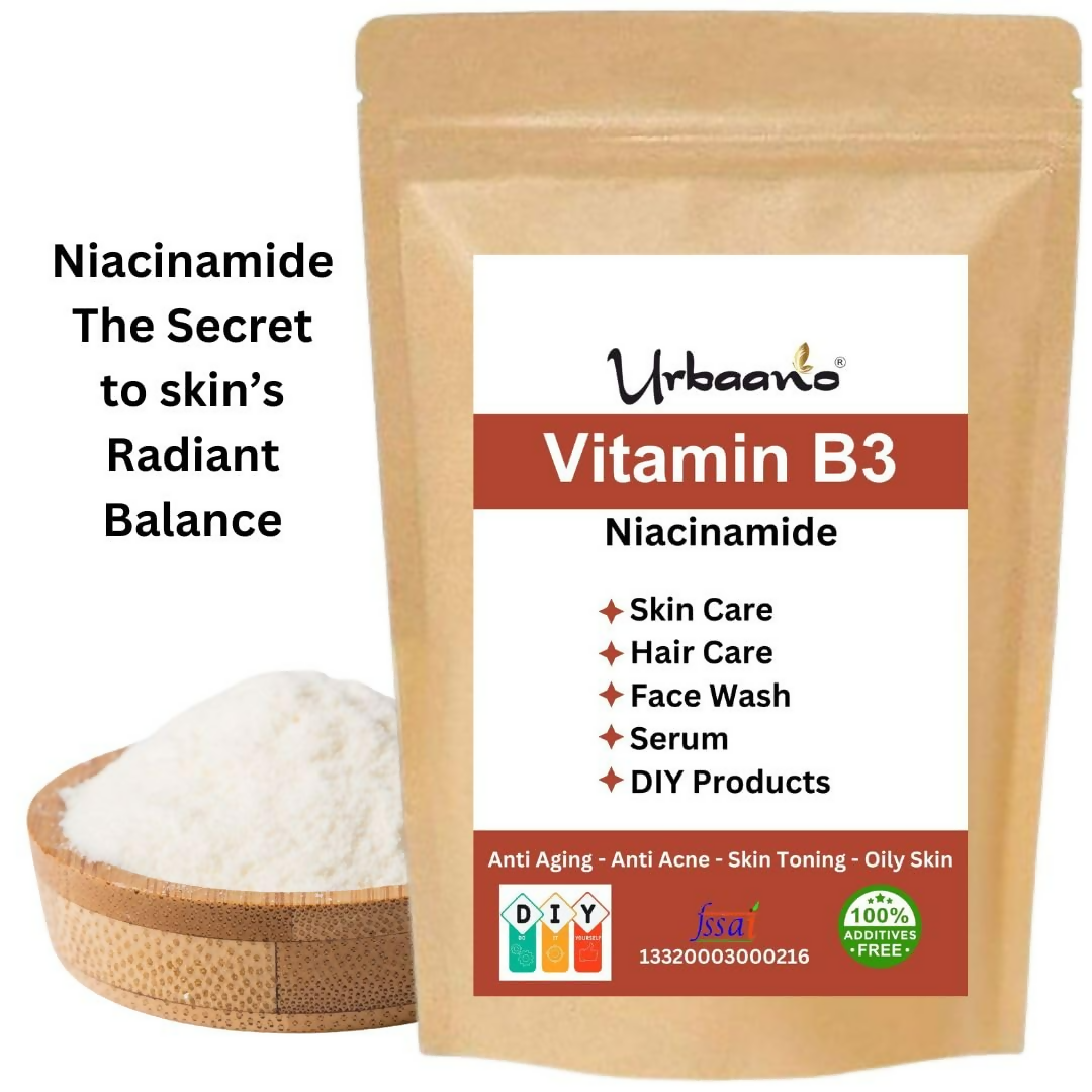 Urbaano Herbal Niacinamide Powder (Vitamin B3) For Making DIY Lotion, Cream, Serum & Skin Care  Grab2Buy Urbaano Herbal Grab2Buy