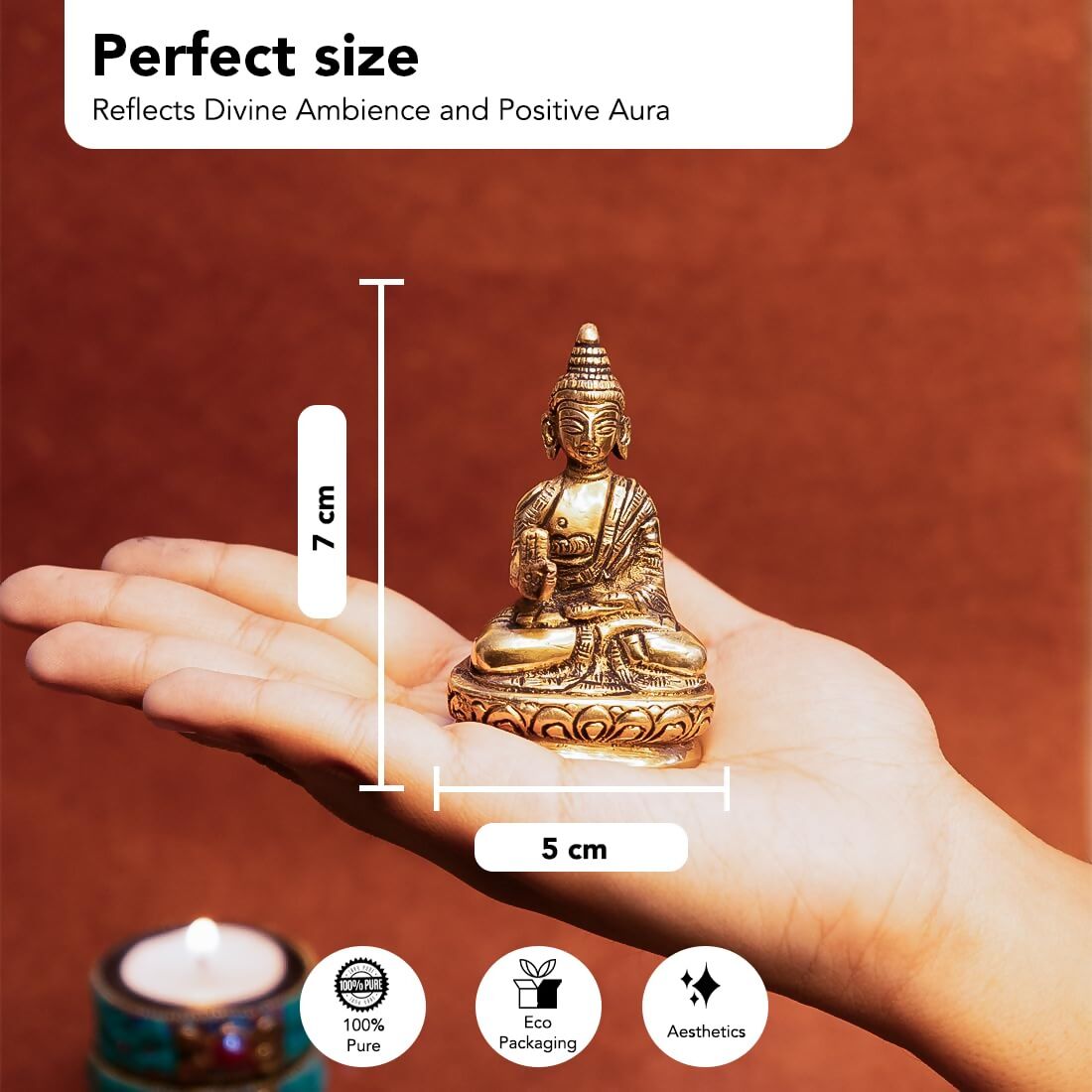 Ekhasa Pure Brass Gautam Buddha Statue - Grab2buy