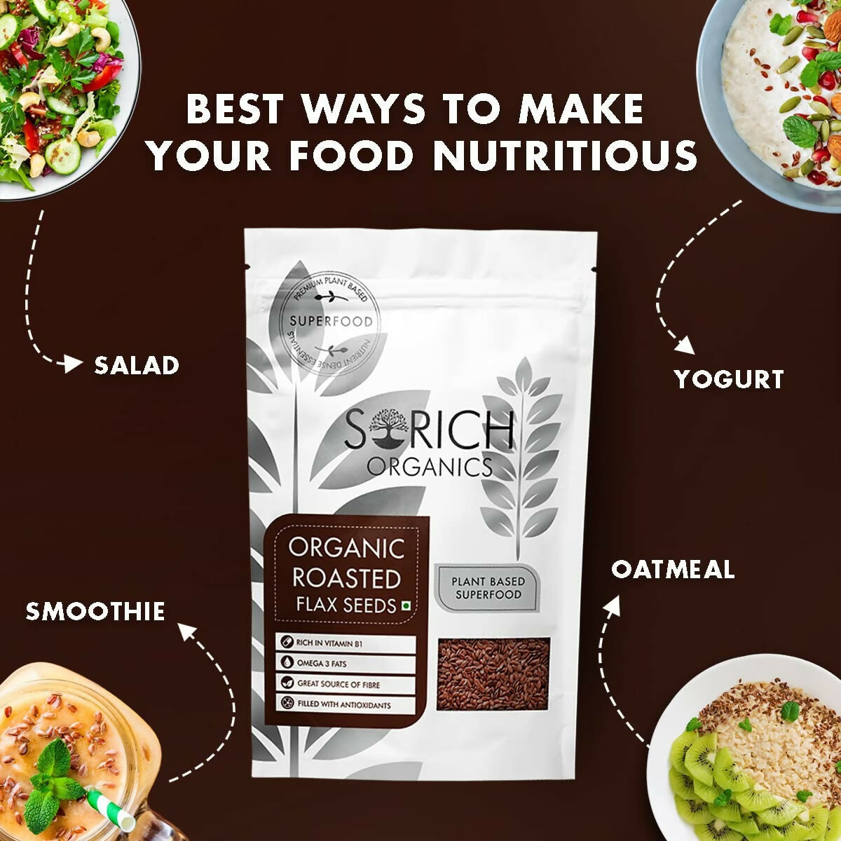 Sorich Organics Roasted Flax Seeds - Grab2buy