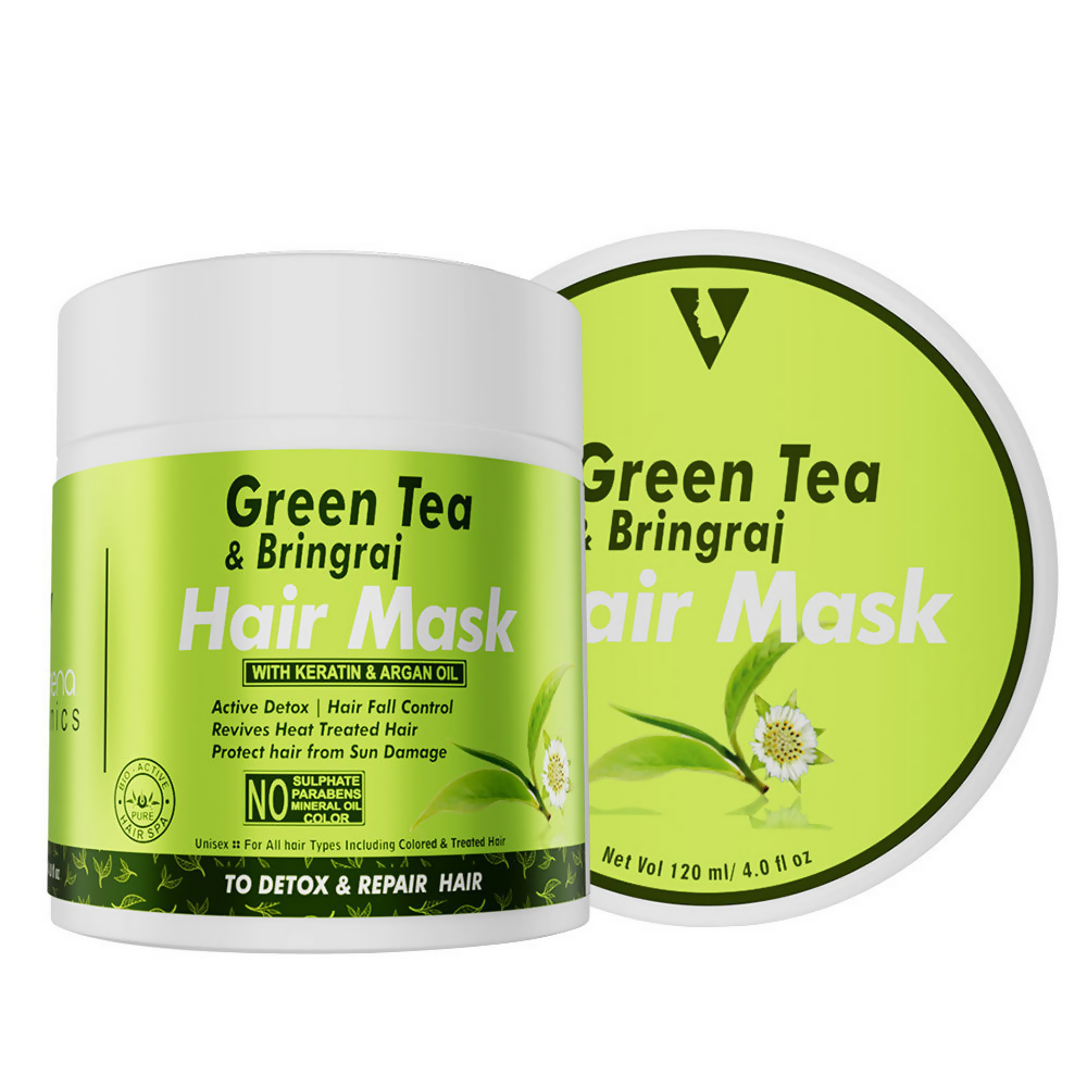 Volamena Green Tea & Bhringraj Hair Mask  Grab2Buy Volamena Grab2Buy