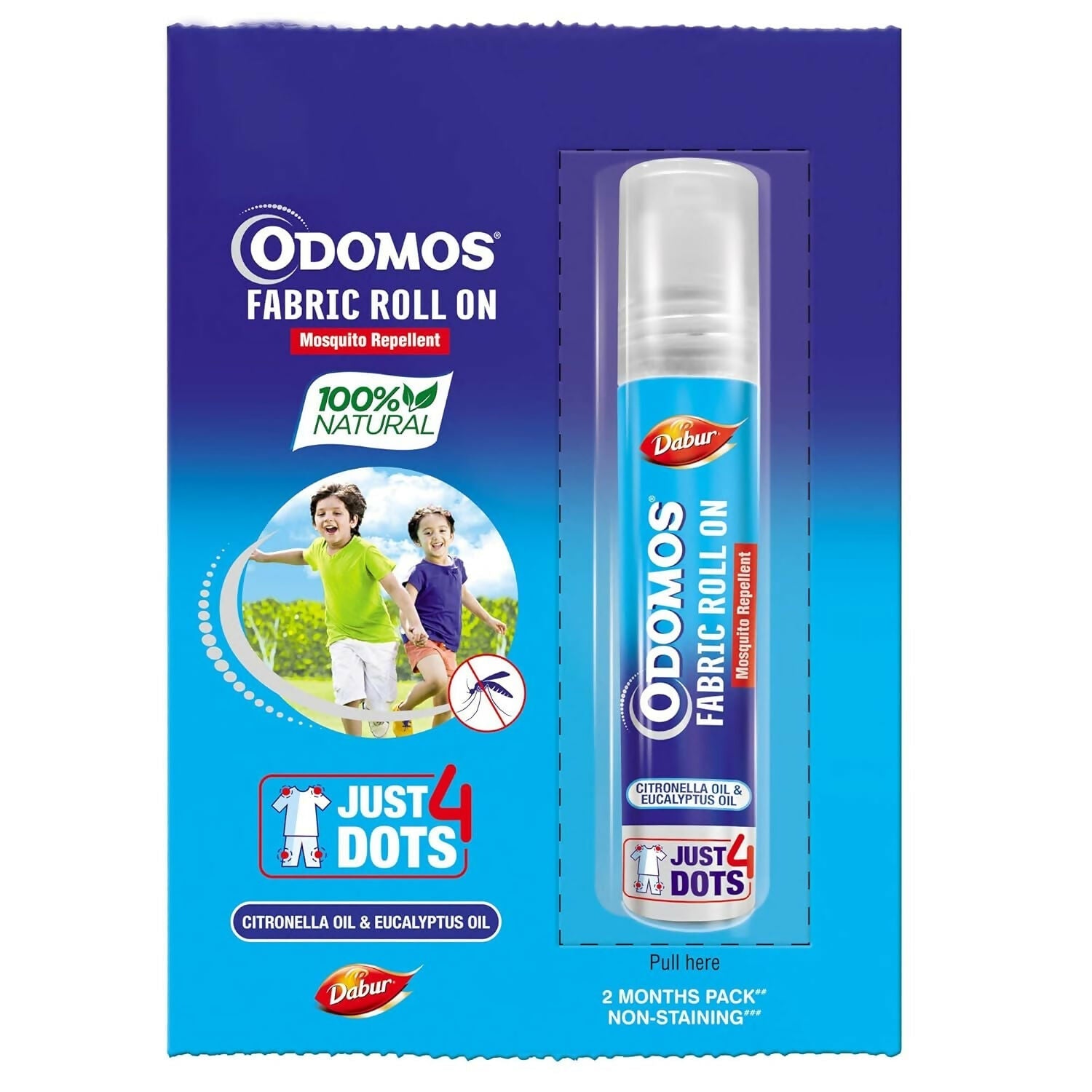 Odomos Mosquito Repellant Fabric Roll On | Swadesiicart
