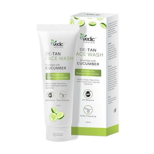 Vedic Naturals Cucumber De Tan Face Wash  Grab2Buy Vedic Naturals Grab2Buy