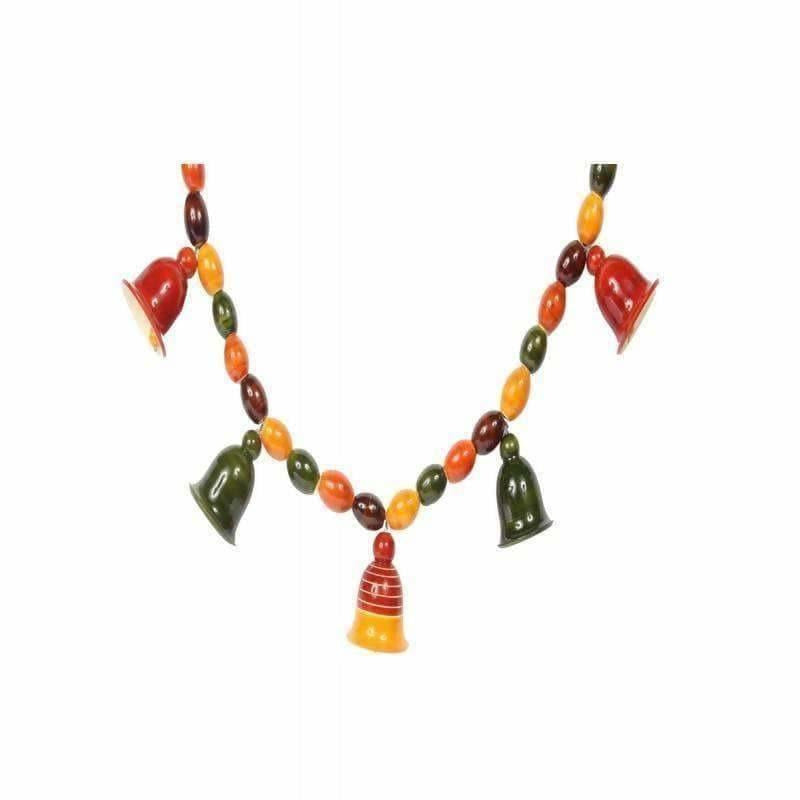 Etikoppaka Handmade Wooden  Door Hanging With Bells - Grab2buy