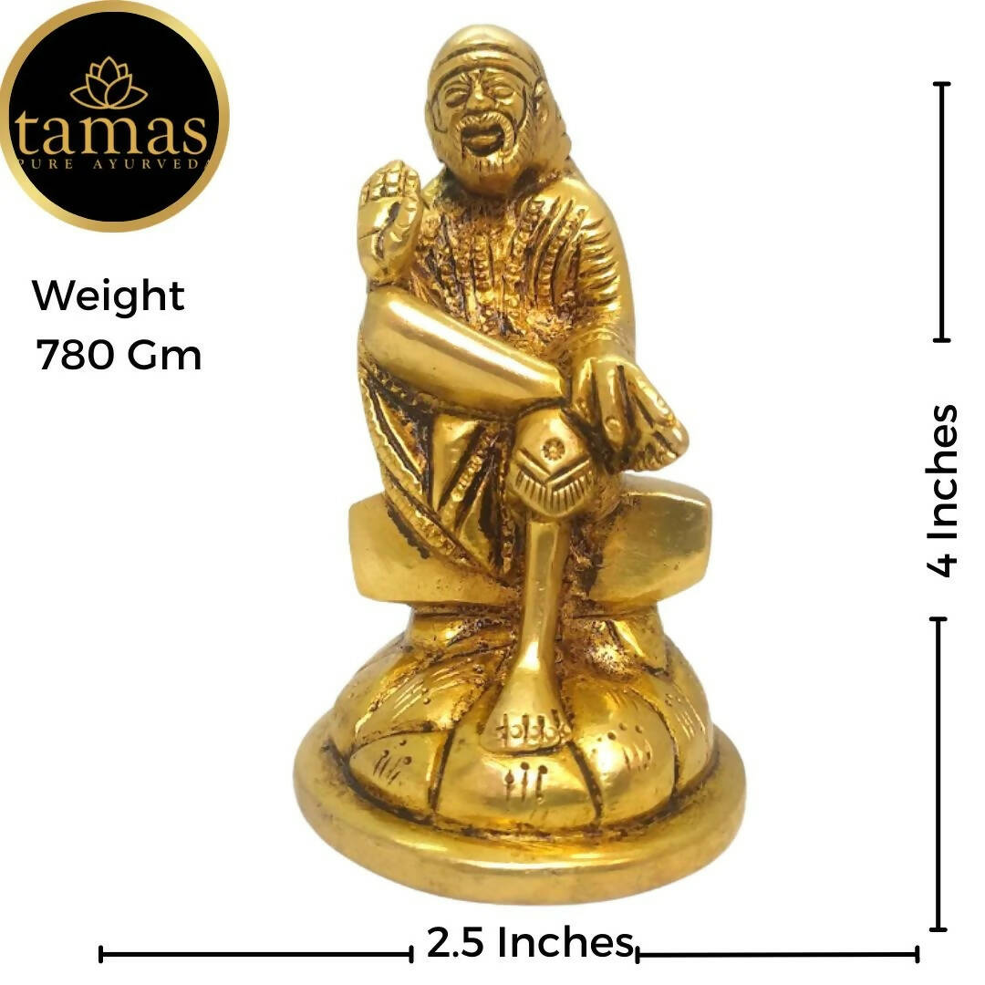 Tamas Brass Handmade Shirdi Sai Baba (Golden) - Grab2buy