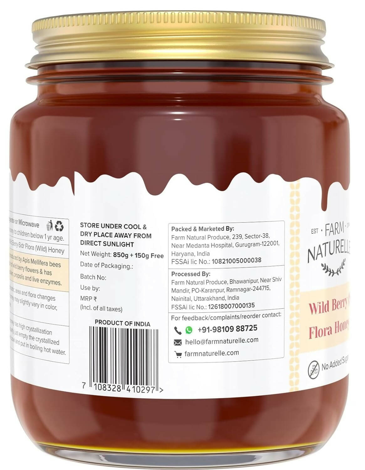 Farm Naturelle Wild Berry (Sidr) Flora Honey - Grab2buy