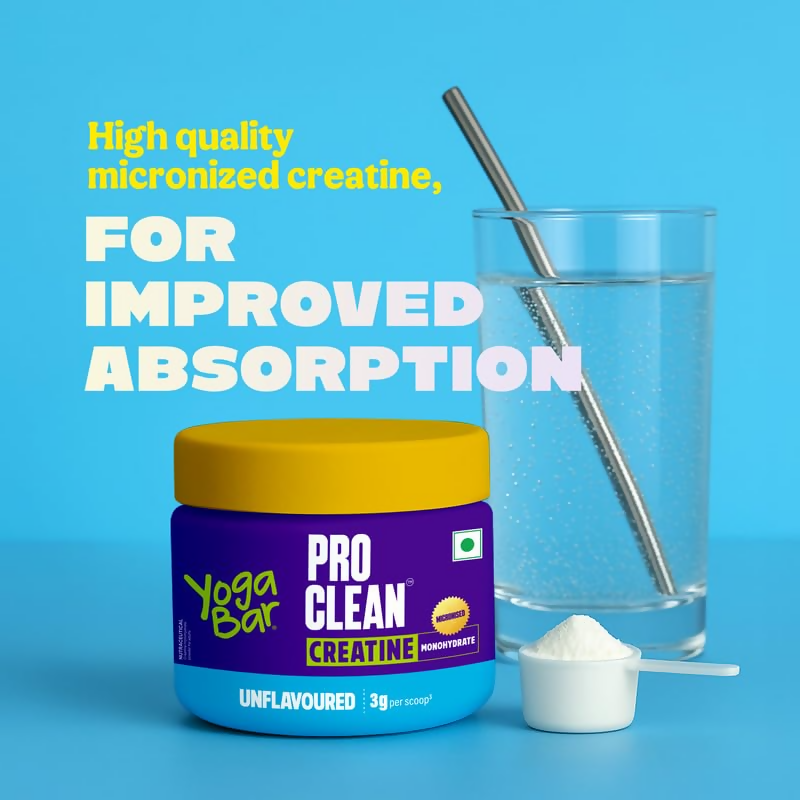 Yoga Bar Pro Clean Creatine Monohydrate Powder - Unflavored  Grab2Buy Yoga Bar Grab2Buy