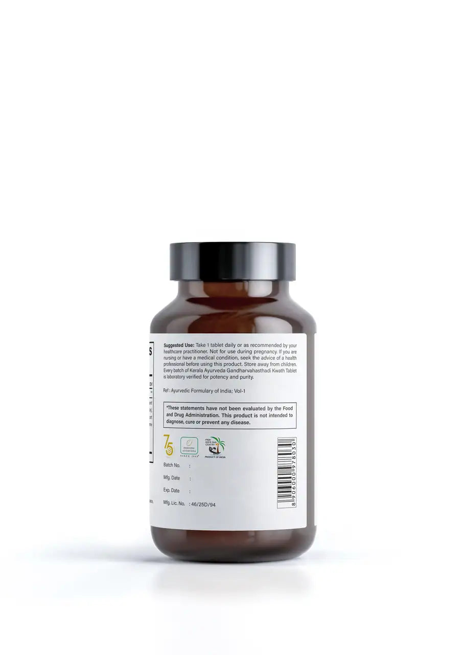 Kerala Ayurveda USA Gandharvahasthadi Kwath Tablets