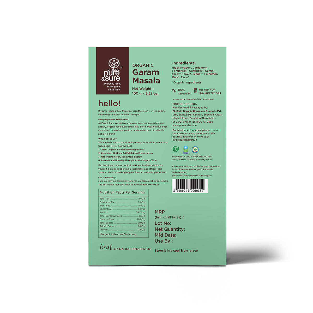 Pure & Sure Organic Garam Masala 