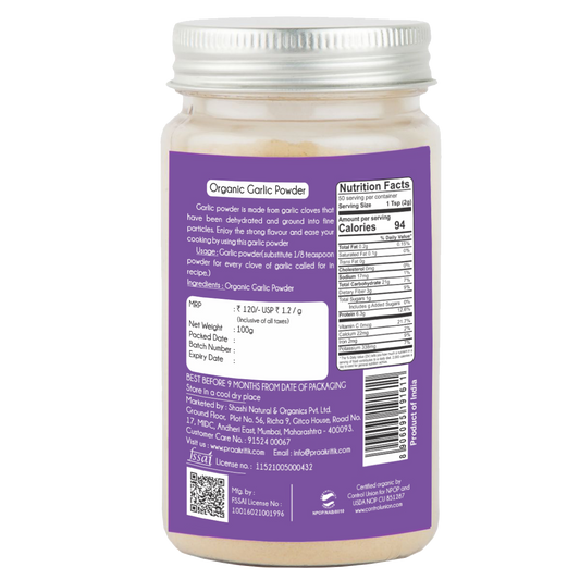 Praakritik Organic Garlic Powder - Grab2buy