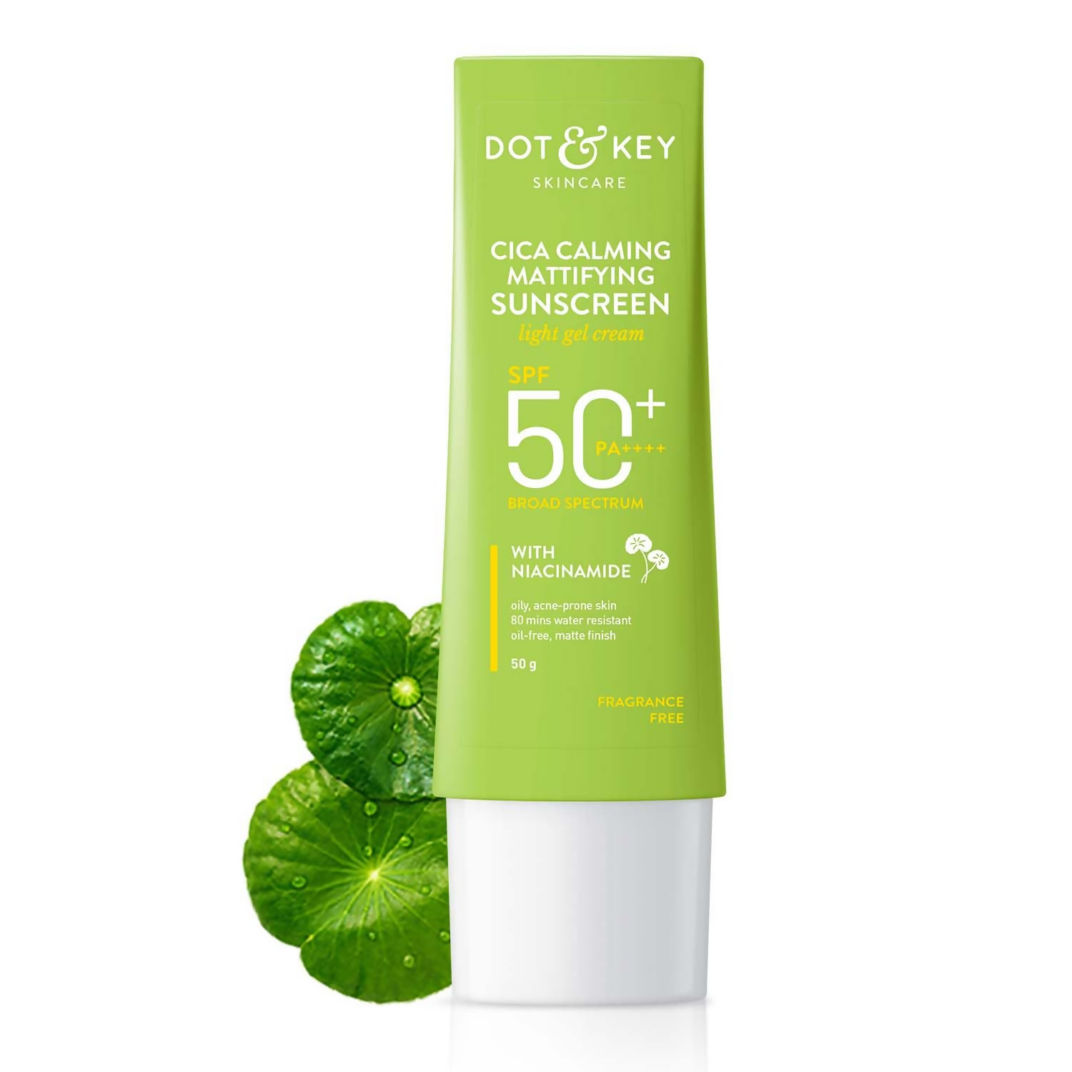 Dot & Key CICA Calming Mattifying Sunscreen SPF 50 For Oily Acne Prone & Sensitive Skin Genie India