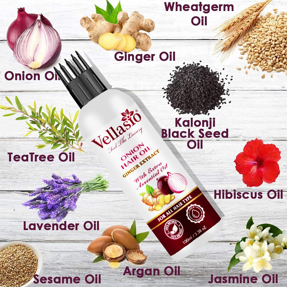Vellasio Essence Onion Ginger Hair Oil For Hair  Grab2Buy Vellasio Grab2Buy