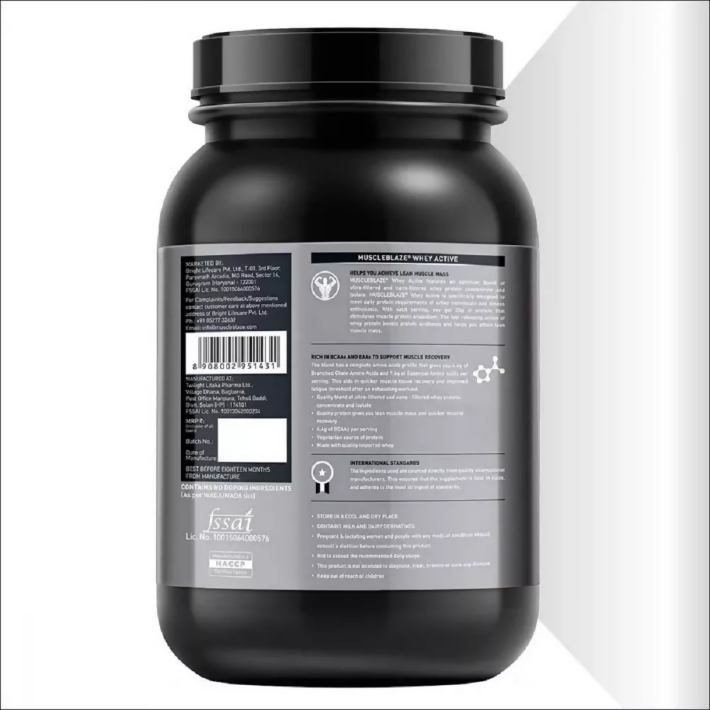 MuscleBlaze Whey Active Chocolate 