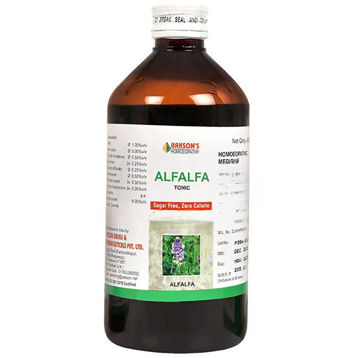 Bakson's Homeopathy Alfalfa Tonic Sugar Free  Grab2Buy Bakson's Grab2Buy