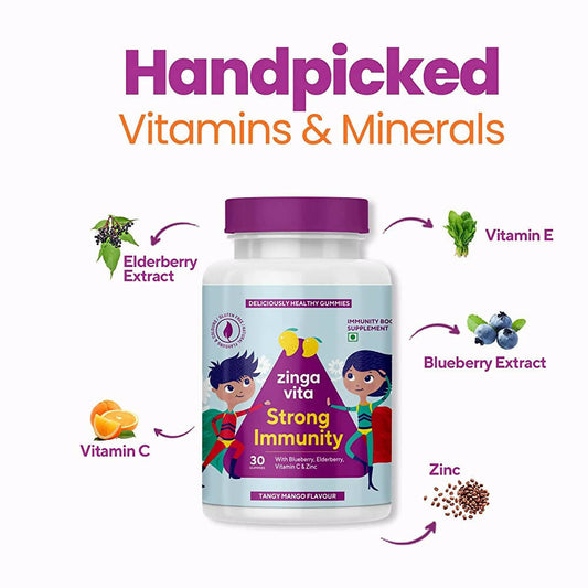 Zingavita Strong Immunity Gummies (Tangy Mango Flavor) 