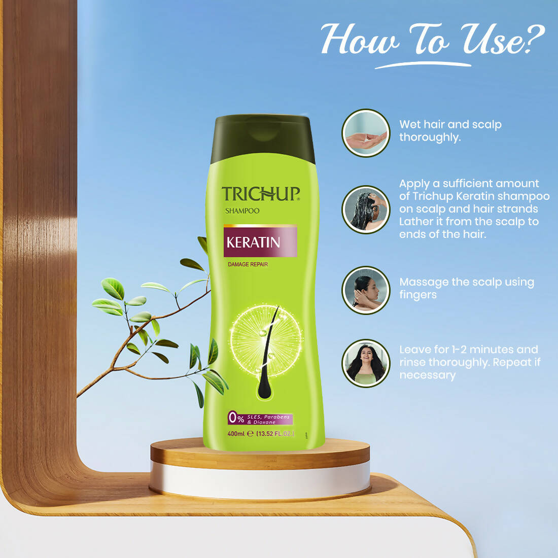 Vasu Healthcare Trichup Keratin Shampoo  Grab2Buy Trichup Grab2Buy