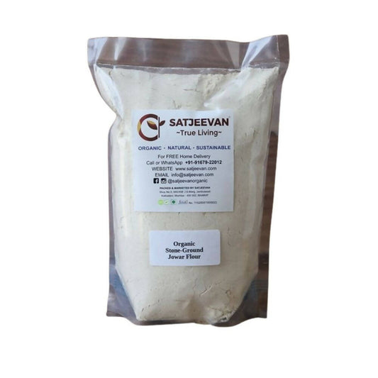 Satjeevan Organic Stone-Ground Jowar Flour - Grab2buy